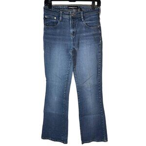 express jeans stretch light blue wash pockets zipper belt loops size 5/6 READ